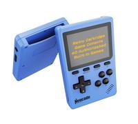 Neocade Console per Videogiochi Portatile Retrò, 40 Giochi Retrò con Licenza Originale Pico Preinstallati, Compatibile con Cartuccia PIKO/GBA - Blu
