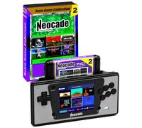 NEOCADE Console portatile retrò per Mega Drive, console di gioco tascabile MD con schermo da 3,5'', macchina per videogiochi portatile retrò con 18 giochi PIKO e cartuccia di gioco Mega Drive 12 in 1