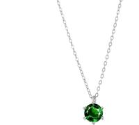 Neocchiere Argento per Donne, Jettatura Semplice Gemme Cubiche Zircone Regali B-Day Dediamento Maschi Femminioli