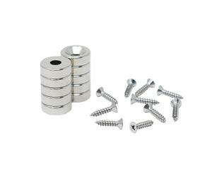 Neodiemio Conversate Magneti E Viti Confezionati Per Fissaggi Di Mobili, Opere D'Arte Sospese E Mantenendo I Disegni Chiusi - 12mm Di Diametro - Sud