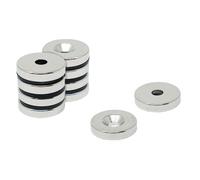 Neodimio N42 a Testa Svasata Magneti - 25mm Diametro X 5mm Spesso X 6mm - 11.2kg