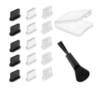 NEODTX 15 tappi antipolvere USB C in silicone, porta USB 3.1 tipo C, per la maggior parte dei telefoni cellulari di tipo C, accessori per tablet iPhone 15 16 pro max Redmi Samsung Galaxy Motorola USB