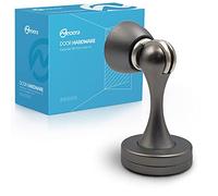 Neoera Fermaporta magnetico (colore grigio grigio), forte fermo magnetico per tenere la porta aperta, antiruggine, resistente, per vari tipi di porte, montaggio a parete e pavimento, 1 confezione