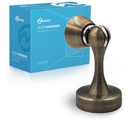 Neoera Fermaporta magnetico (colore ottone anticato) fermaporta forte chiusura magnetica per tenere la porta aperta, antiruggine, resistente, per vari tipi di porte, montaggio a parete e pavimento, 1