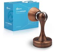 Neoera Fermaporta magnetico (colore rame antico), forte chiusura magnetica per tenere la porta aperta, antiruggine, resistente, per vari tipi di porte, montaggio a parete e pavimento, confezione da 1