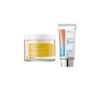 NEOGEN Dermalogy Bio-Peel Gauze Peeling Pads - Lemon - 200ml / 30pcs + Day-Light Protection Airy Sunscreen SPF50+ - 50ml (1ea) Set