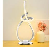 Neoglint Abat Jour da Comodino Moderne Dimmerabile, Spirale Lampade Comodino Camera, Touch Control, Decorativo Curvo Lampade da Tavolo LED per Camera da Letto Soggiorno