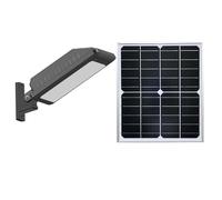 Neoglint Lampione Solare da Strada 13500mAh 1800 Lumen Nero Argento