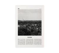NEOHI Hamm, poster decorativo da parete in bianco e nero, con mappa della città in stile retrò della Germania, per casa, bar, ristorante, garage, caffetteria, idea regalo, 50 x 75 cm