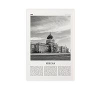NEOHI Helena, poster decorativo da parete in bianco e nero, Montana, USA, mappa della città, in stile retrò, per casa, bar, ristorante, garage, caffetteria, idea regalo, 50 x 75 cm