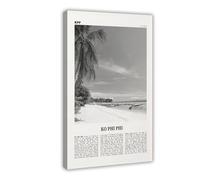 NEOHI Ko Phi Phi in bianco e nero, Thailandia, mappa della città retrò, poster e stampe artistiche da parete su tela, per camera da letto e ufficio, 40 x 60 cm