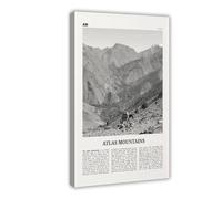 NEOHI Poster decorativo da parete con immagine di un ghiacciaio Athabasca, in bianco e nero, con mappa della città, motivo: viaggio in viaggio, per casa, bar, ristorante, garage, caffetteria, idea
