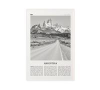 NEOHI Stampa artistica da parete moderna su tela con mappa della città di Buenos Aires, Argentina in bianco e nero, stampa artistica da parete per soggiorno e camera da letto, 40 x 60 cm