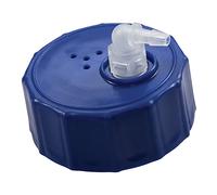 neoLab 2-0838 HDPE GL45 tappo a vite con oliva tubolare, diametro 6,5 mm, blu