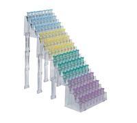 Neolab 2-1833 - Supporto per vasetti di reazione, set da 4 racks + 12 mollette di supporto