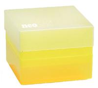 Neolab 2 1924 scatola per tubi da 50 ml, 3 x 3 spot, polipropilene, giallo