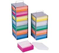 Neolab 2 - 2971 - : Espositore per Neobox di 81, 8 scomparti, 138 mm x 138 mm x 446 mm