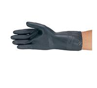 neoLab 2-4301 - Guanti di protezione dagli acidi, taglia 7 1/2-8, 2 pezzi, colore: Nero