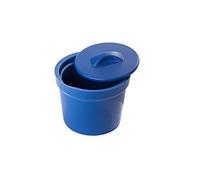 neoLab 2-5022 - Secchio per ghiaccio con coperchio, in PVC, circa 4 l, colore: Blu