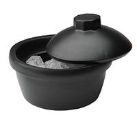 neoLab 2-6002 Secchiello per ghiaccio con coperchio, circa 2,5 l, in PVC, nero