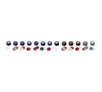 Neolab 7 0701 - Tappo a vite ND9 con foro in silicone, colore: Bianco/Blu con fessure, 100 pezzi, colore: Nero