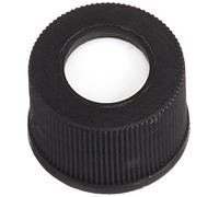 Neolab 7 - 0729 chiusura PP tappo a vite con foro, 10 mm, schwarz, Silicon Bianco/Rosso PTFE (confezione da 100 pezzi)