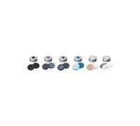 Neolab 7 0834 Heads Pace Cap - ND20 Troppopieno di pressione in silicone bianco/alufoli (confezione da 100)