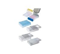 Neolab 7 - 4737 PCR di rack con coperchio, 96 fori di Matrix per PCR di piastre, PS, Trasparente (1 pezzi)