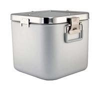 neoLab 7-8187 - Vasca da autoclave in acciaio INOX, con apertura del coperchio a 180°, lunghezza 300 mm x altezza 210 mm x larghezza 300 mm, capacità 14 ml, colore: Argento/Blu