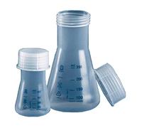 neoLab BN-2603 - Confezione da 6 pistoncini Erlenmeyer in polipropilene con tappo a vite, a collo largo, NS 34/35, 50 ml