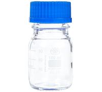neoLab E-1429 - Bottiglie da laboratorio, GL 45, 100 ml, filettatura iso, tappo + anello di beccuccio, confezione da 10 pezzi