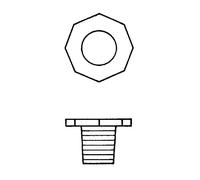 neoLab ecoLab - Confezione da 10 tappi in polietilene NS 10/19, 8 carati, colore: Bianco