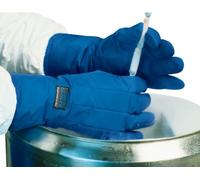 neoLab Guanti crio in cotone/politetrafluoroetilene, impermeabili, coppia, blu, medio, lunghezza 40 mm