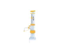 neoLab Line PTFE - Dispenser per bottiglie con valvola di dosaggio posteriore, NeoSpenser Plus, 1-10 ml, colore: Giallo/Bianco