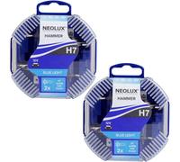 Neolux Hammer 4x H7 12V 55W Xenon Blu Look Effetto Halogen-Birnen PX26d Set Box