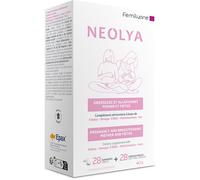 Neolya Gravidanza e Allattamento a base di Folato, Omega 3, DHA, Vitamine e Ferro - 28cpr + 28cps Molli