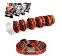 NEOLYMP Elastici fitness in gomma naturale (Livello 1 nero) - elastico fitness fasce elastiche fitness bande elastiche fitness elastici palestra