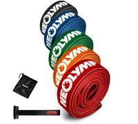 NEOLYMP Elastici fitness (Set di 5 - blu/verde/arancio/rosso/nero) - elastico fitness fasce elastiche fitness bande elastiche fitness elastici palestra fascia elastica esercizi
