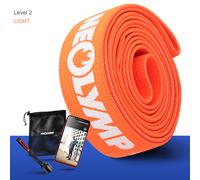 NEOLYMP Fascia fitness lunga in tessuto - Livello 2. bande elastiche con borsa | Neolymp 7.5-20