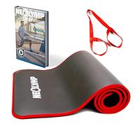 NEOLYMP Tappetino palestra nero + libro elettronico con esercizi (183 x 61 cm) - tappetino fitness tappeto palestra tappetini palestra tappettino gym materassino tappetino ginnastica