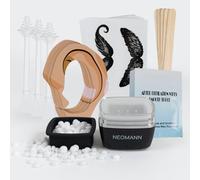 NEOMANN Depilazione nasale con cera - Waxer Mini, indolore | Scaldacera USB-C da 100 g, perline di cera, applicatori, tappi di protezione e custodia