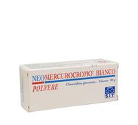 Neomercurocromo Bianco Polvere 5 mg/g Clorexidina gluconato Disinfettante 20 g