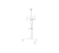 Neomounts AFLS-825WH1 Kit Barra Video e Multimedia Kit universale per Barra Video e Multimedia in bianco per un montaggio flessibile su FL50S-825WH1