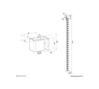 Neomounts Cable Spine Organizer for sit Canale via cavo ADS06-131BL