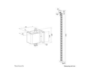 Neomounts Cable Spine Organizer for sit Canale via cavo ADS06-131WH