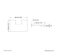 Neomounts Supporto per mobile per televisore al PLASMA-M2500LAPSHELF