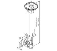SUPPORTO A SOFFITTO C100 BIANCO - FPMA-C100WHITE