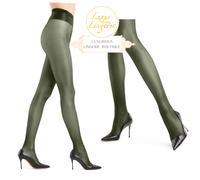 NEON 40 COLLANT Di Wolford L Grande Verde Polveroso Lucido Calze Lucide