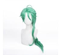 Neon abbigliamento costume Cosplay per parrucche d Parrucca verde lunga for capelli Anime parrucca for costume con capelli mossi e frangia treccia