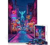 Neon Angel Alley, Messico Puzzle per adulti 1000 pezzi Logic Boost Toy Group Joy Premium Edge Bday Surprise (50x75cm)